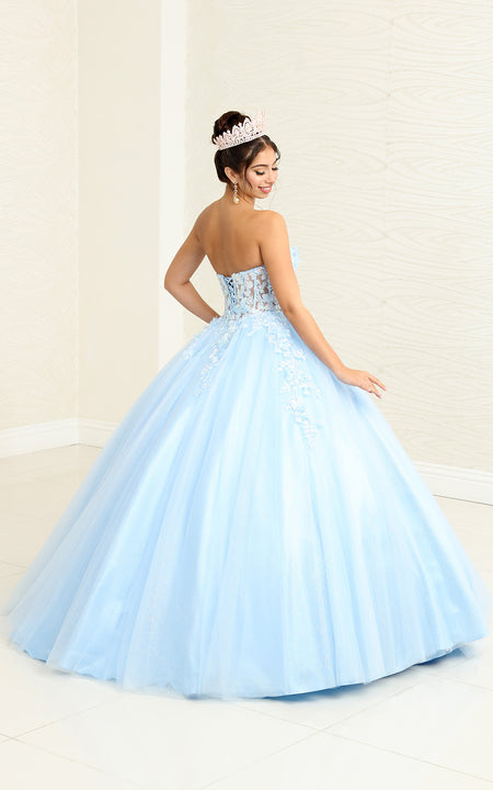 Wholesale Prom Gown Sweetheart Corset Back Quinceanera Gown By LA243
