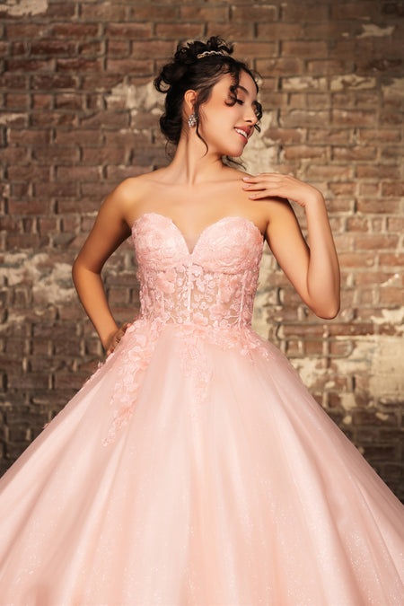 Wholesale Prom Gown Sweetheart Corset Back Quinceanera Gown By LA243