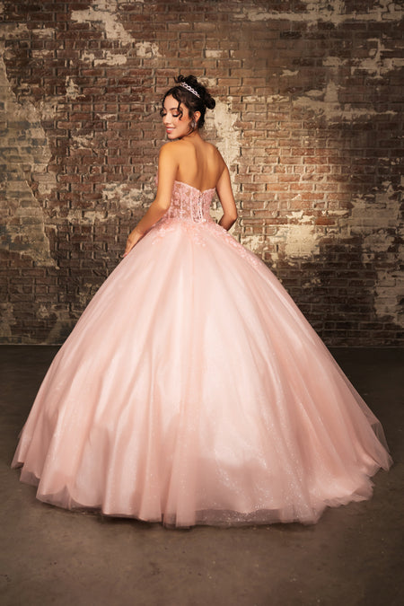 Wholesale Prom Gown Sweetheart Corset Back Quinceanera Gown By LA243