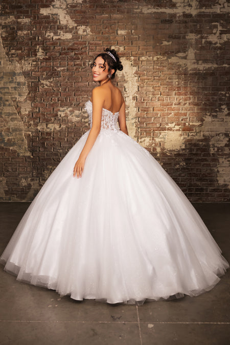 Wholesale Bridal Gown Sweetheart Corset Back Sweet 16 Dress By LA243