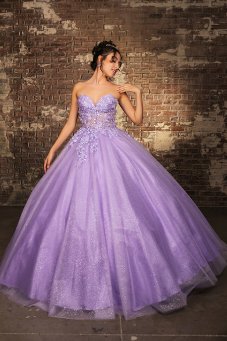 Wholesale Prom Gown Sweetheart Corset Back Quinceanera Gown By LA243