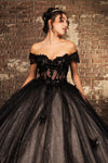 Load image into Gallery viewer, Wholesale Prom Dress Off Shoulder Sequin Masquerade Ball Gown By LA244
