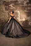 Load image into Gallery viewer, Wholesale Prom Dress Off Shoulder Sequin Masquerade Ball Gown By LA244