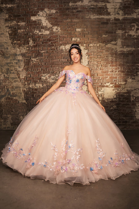 Wholesale Quinceanera Gown Sleeveless Ruffled Prom Dress By LA247