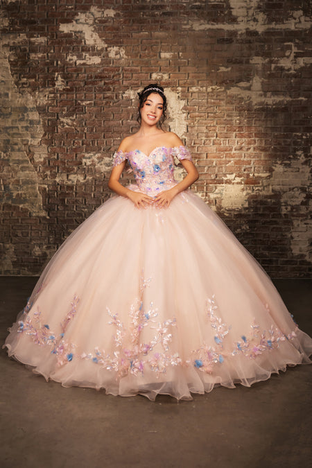 Wholesale Quinceanera Gown Sleeveless Ruffled Prom Dress By LA247