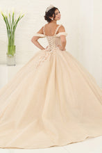 Load image into Gallery viewer, LA Merchandise LA250 Floral Beaded Tiered Quinceanera Gown - - LA Merchandise