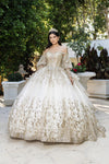 Load image into Gallery viewer, Wholesale Masquerade Ball Gown Sleeveless Sequin Prom Dress By LA261