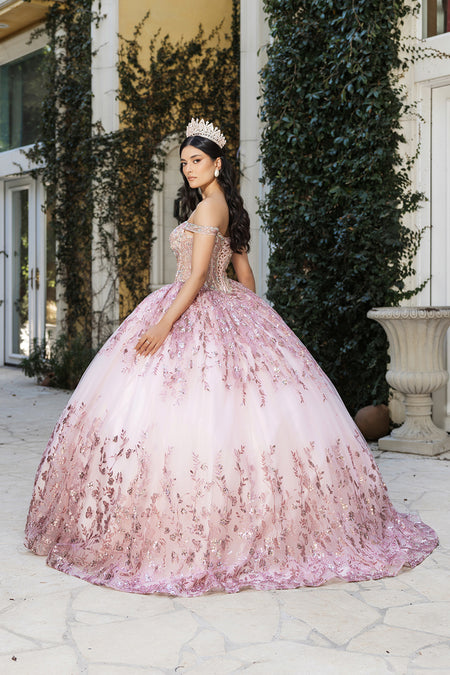 Wholesale Masquerade Ball Gown Sleeveless Sequin Prom Dress By LA261