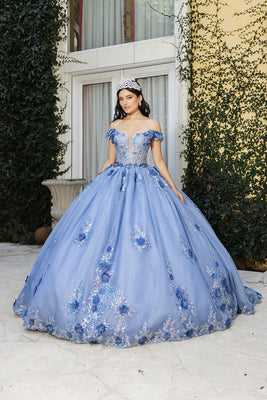 Wholesale Prom Dress Off Shoulder Sheer Corset  Gala Gown By LA262