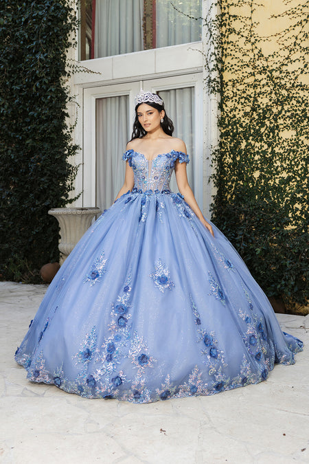 Wholesale Prom Dress Off Shoulder Sheer Corset  Gala Gown By LA262