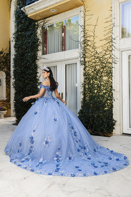Wholesale Prom Dress Off Shoulder Sheer Corset  Gala Gown By LA262