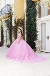 Load image into Gallery viewer, Wholesale Prom Dress Off Shoulder Sheer Corset  Gala Gown By LA262