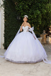 Load image into Gallery viewer, Wholesale Wedding Gown Sweetheart Cape Sleeves Bridal Dress By LA263