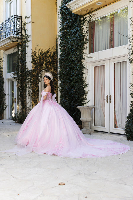 Wholesale Pageant Dress Sweetheart Cape Sleeves Prom Gown By LA263