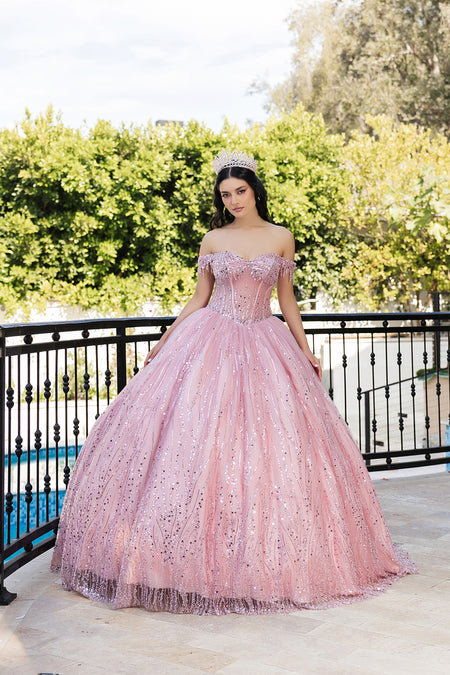 Wholesale Quince Dress Sweetheart Sequin Masquerade Ball By LA264