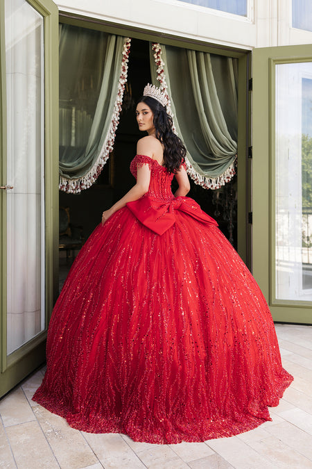 Wholesale Quince Dress Sweetheart Sequin Masquerade Ball By LA264