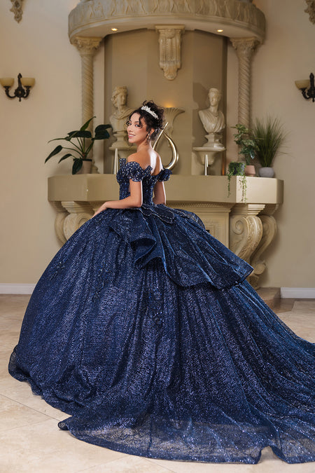 Wholesale Sweet 16 Dress Off Shoulder Floral Lace Gala Gown By LA265