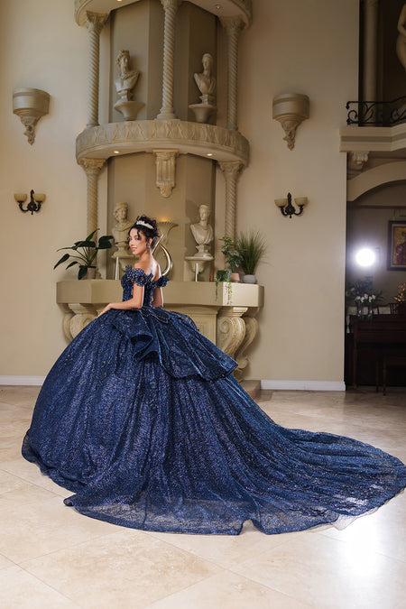 Wholesale Sweet 16 Dress Off Shoulder Floral Lace Gala Gown By LA265