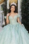Load image into Gallery viewer, Wholesale Sweet 16 Dress Off Shoulder Floral Lace Gala Gown By LA265