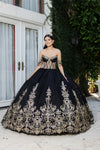 Load image into Gallery viewer, Wholesale Quinceanera Gown Detachable Sleeves Sweet 16 Dress By LA267