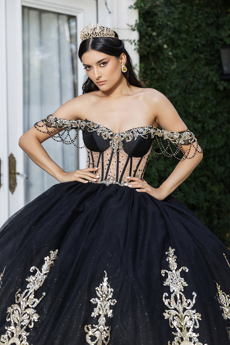 Wholesale Quinceanera Gown Detachable Sleeves Sweet 16 Dress By LA267