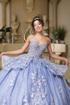 Load image into Gallery viewer, Wholesale Prom Gown Sweetheart Illusion Beaded Quince Gown By LA268