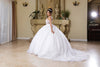 Load image into Gallery viewer, Wholesale Wedding Dress V-Neck Pleated Sweet 16 Ball Gown By LA269