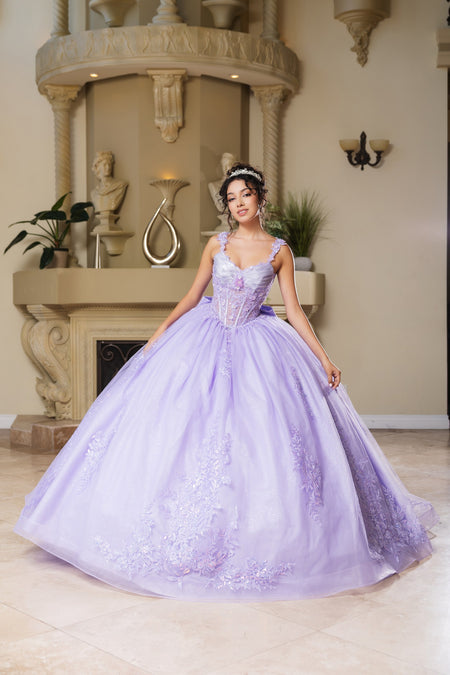 Wholesale Gala Dress V-Neck Pleated Masquerade Ball Gown By LA269