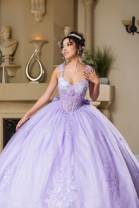 Wholesale Gala Dress V-Neck Pleated Masquerade Ball Gown By LA269