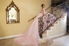 Load image into Gallery viewer, LA Merchandise LA270 Off-Shoulder Floral Applique Ball Gown with Glitter Tulle Skirt - - Quinceanera Dress LA Merchandise