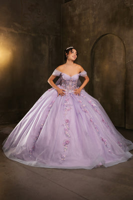 Wholesale Quinceanera Long Dress Sweetheart Floral Ball Gown By LA276