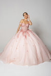 Load image into Gallery viewer, Wholesale Sweet 16 Dress Sequin 3D Floral Ball Dance Gown By LA278 - ROSEGOLD - Quinceanera Dress LA Merchandise
