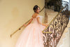 Load image into Gallery viewer, LA Merchandise LA280 Off-Shoulder Quinceañera Gown with 3D Floral Appliqué - - Quinceanera Dress LA Merchandise