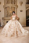 Load image into Gallery viewer, LA Merchandise LA282 Off-Shoulder Quinceañera Gown with Rhinestone Corset - - Quinceanera Dress LA Merchandise