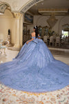 Load image into Gallery viewer, Wholesale Off-Shoulder Quinceanera Ball Gown with Beaded Floral Applique and Corset Bodice by LA283 - - Quinceanera Dress LA Merchandise