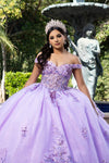 Load image into Gallery viewer, Wholesale Elegant Quinceañera Ball Gown with Layered Skirt Floral Lace Appliqué by LA286 - - Quinceanera Dress LA Merchandise