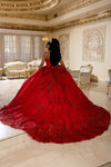 Load image into Gallery viewer, Wholesale Ball Gown with Corset Bodice Glitter Tulle Skirt &amp; Cathedral Train By LA287 - - Quinceanera Dress LA Merchandise