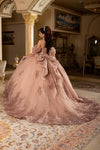 Load image into Gallery viewer, Wholesale Ball Gown with Corset Bodice Glitter Tulle Skirt &amp; Cathedral Train By LA287 - - Quinceanera Dress LA Merchandise