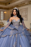 Load image into Gallery viewer, Wholesale Ball Gown Embroidered Corset Bodice with Detachable Handle Gloves By LA291