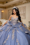Load image into Gallery viewer, Wholesale Ball Gown Embroidered Corset Bodice with Detachable Handle Gloves By LA291