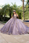 Load image into Gallery viewer, Wholesale Exquisite Quinceañera Ball Gown with Beaded Lace Appliqué and Corset Bodice by LA292
