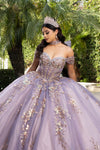 Load image into Gallery viewer, Wholesale Exquisite Quinceañera Ball Gown with Beaded Lace Appliqué and Corset Bodice by LA292