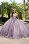 Load image into Gallery viewer, Wholesale Exquisite Quinceañera Ball Gown with Beaded Lace Appliqué and Corset Bodice by LA292