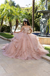 Load image into Gallery viewer, Wholesale Off Shoulder Ball Gown with Corset Bodice Crystal Embroidery &amp; Chapel Train By LA293 - - Quinceanera Dress LA Merchandise