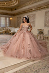 Load image into Gallery viewer, Elegant Quinceañera Ball Gown with Beaded Corset Bodice &amp; Glitter Tulle Skirt Dress By LA294 - - Quinceanera Dress LA Merchandise
