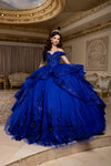 Load image into Gallery viewer, Wholesale Off-Shoulder Sweetheart Beaded Sequin Lace Corset Ballgown Quinceanera Gown by LA298 - - Long Formal Dresses LA Merchandise