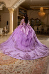 Load image into Gallery viewer, Wholesale Beaded Illusion Sweetheart Puff Sleeve Glitter Tulle Ballgown Quinceañera Gown by LA299