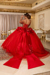Load image into Gallery viewer, Wholesale Off-Shoulder Beaded Illusion Corset Glitter Tulle Ballgown Quinceañera Gown by LA301 - - Quinceanera Dress LA Merchandise