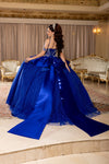 Load image into Gallery viewer, Wholesale Off-Shoulder Beaded Illusion Corset Glitter Tulle Ballgown Quinceañera Gown by LA301 - - Quinceanera Dress LA Merchandise