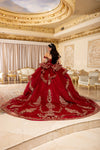Load image into Gallery viewer, Wholesale Off-Shoulder Beaded Illusion Corset Glitter Tulle Ballgown Quinceañera Gown by LA303 - - Quinceanera Dress LA Merchandise